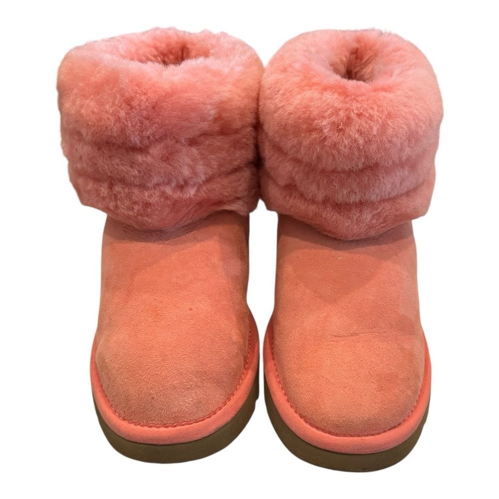 UGG Fluff Mini Quilted Pink Women’s Boots 7 - Picture 4 of 7